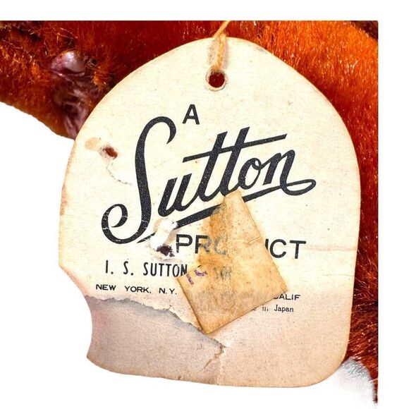 Vtg 1970 Hanna-Barbera Drooper Plush Toy By I.S. Sutton 10" Orange Yellow Japan - Picture 5 of 8